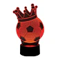 Lampara 3D Pelota Corona de 7 colores - Miniatura 2