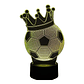 Lampara 3D Pelota Corona de 7 colores - Miniatura 1