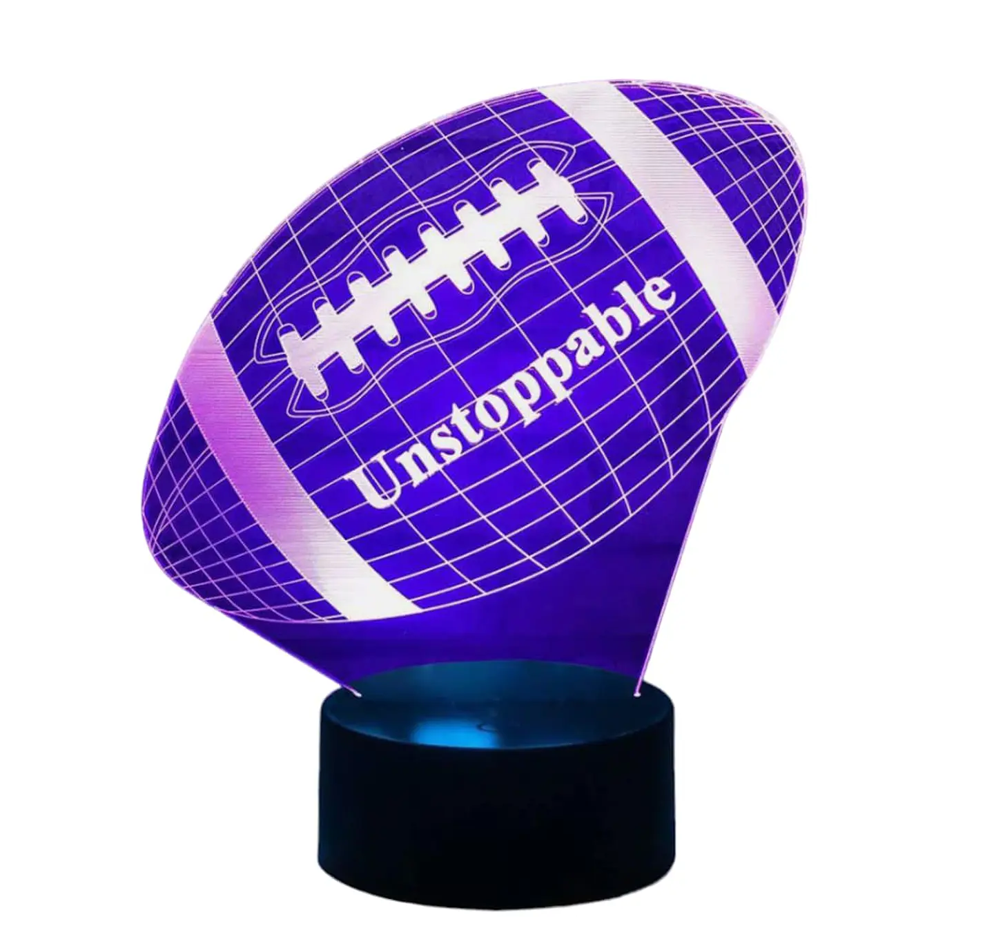Lampara 3D Futbol Americano de 7 colores 2