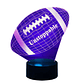 Lampara 3D Futbol Americano de 7 colores - Miniatura 2