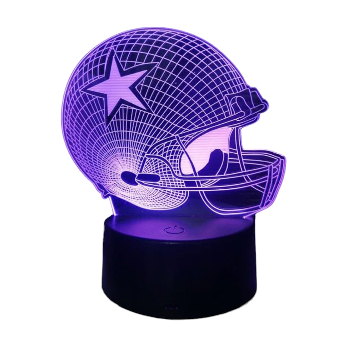 Lampara 3D Casco Futbol Americano de 7 colores 4