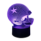 Lampara 3D Casco Futbol Americano de 7 colores - Miniatura 4