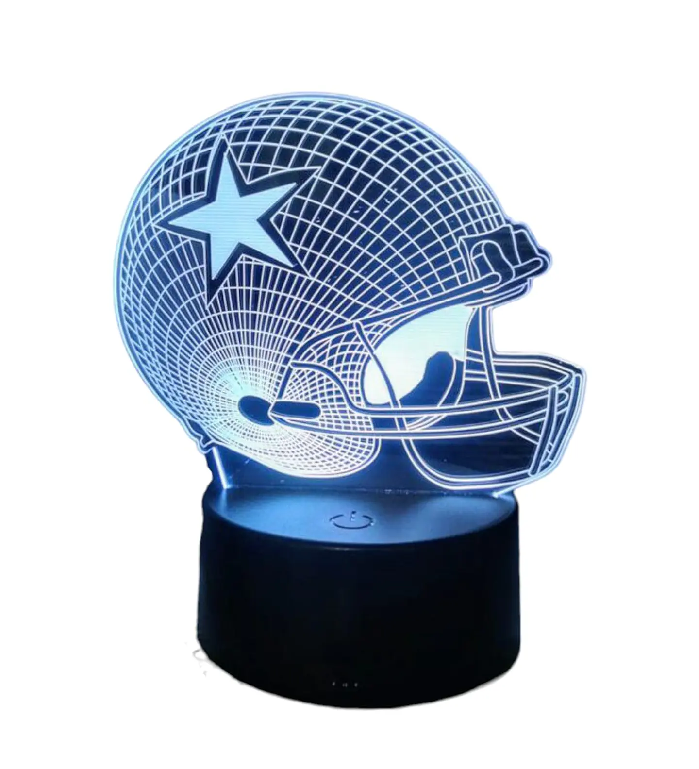 Lampara 3D Casco Futbol Americano de 7 colores 1