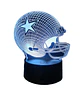Lampara 3D Casco Futbol Americano de 7 colores - Miniatura 1