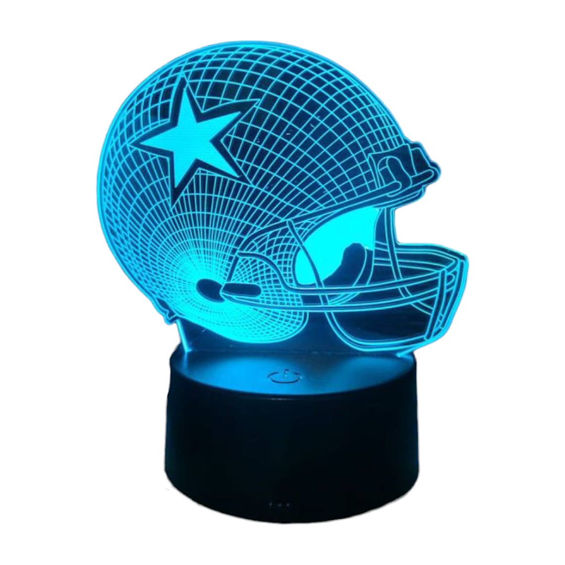 Lampara 3D Casco Futbol Americano de 7 colores 5