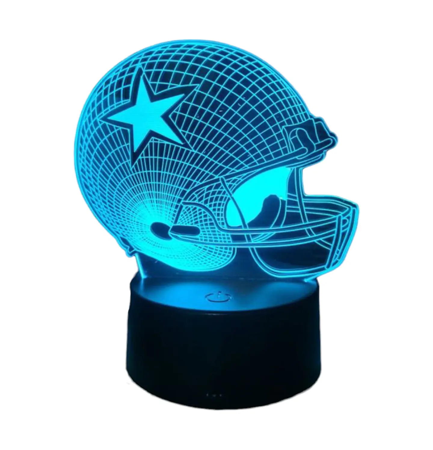 Lampara 3D Casco Futbol Americano de 7 colores 5