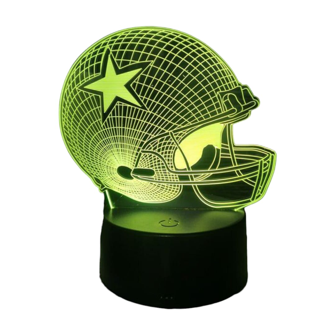 Lampara 3D Casco Futbol Americano de 7 colores 2