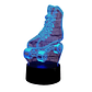 Lampara 3D Patines de 7 colores - Miniatura 1