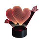 Lampara 3D Corazón Flechado de 7 colores - Miniatura 1