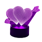Lampara 3D Corazón Flechado de 7 colores - Miniatura 3