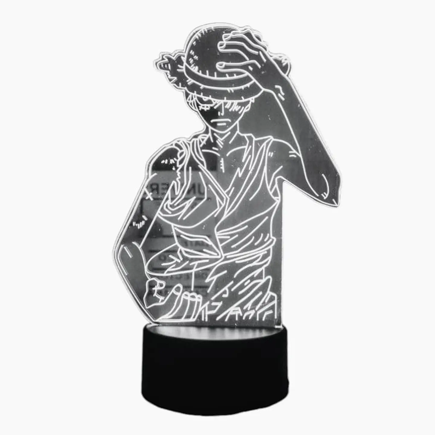 Lampara 3D Luffy One Piece  7 colores 3