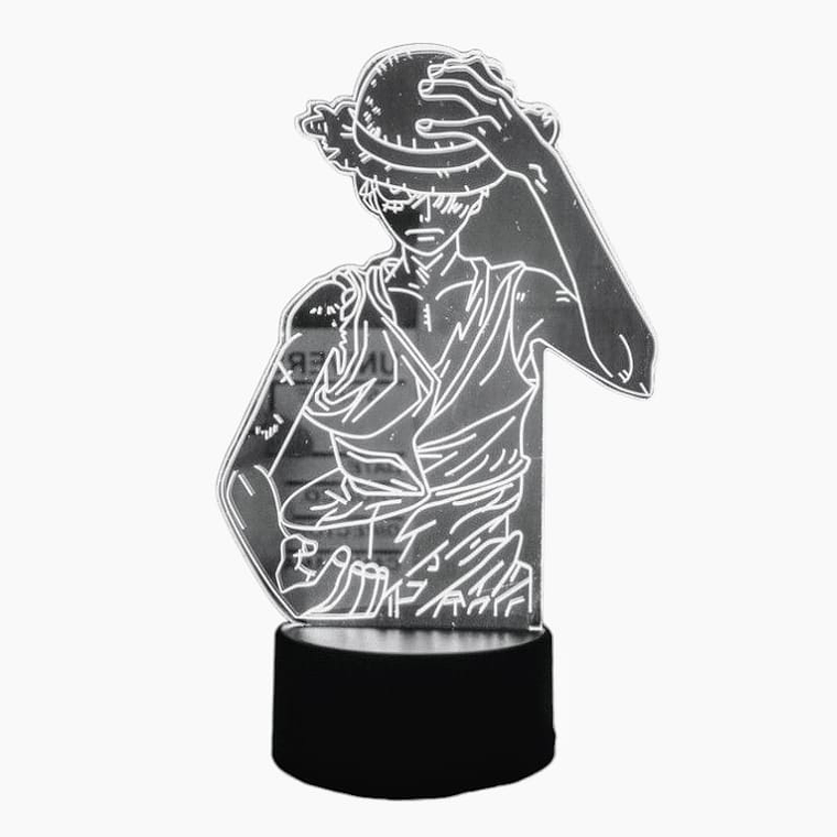 Lampara 3D Luffy One Piece  7 colores 3
