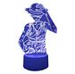Lampara 3D Luffy One Piece  7 colores - Miniatura 1