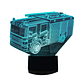 Lampara 3D Camión de bombero de 7 colores - Miniatura 3
