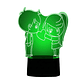 Lampara 3D Pareja de enamorados de 7 colores - Miniatura 4