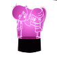 Lampara 3D Pareja de enamorados de 7 colores - Miniatura 3