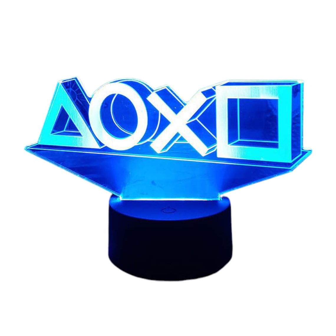 Lampara 3D Botones play de 7 colores 3