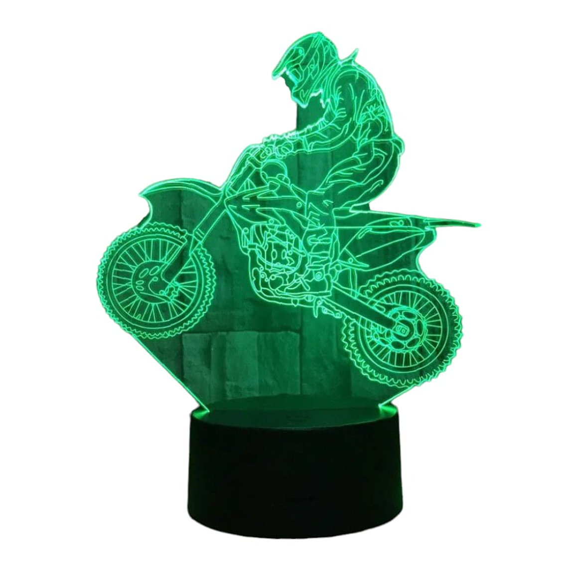 Lampara 3D Motocross de 7 colores 4
