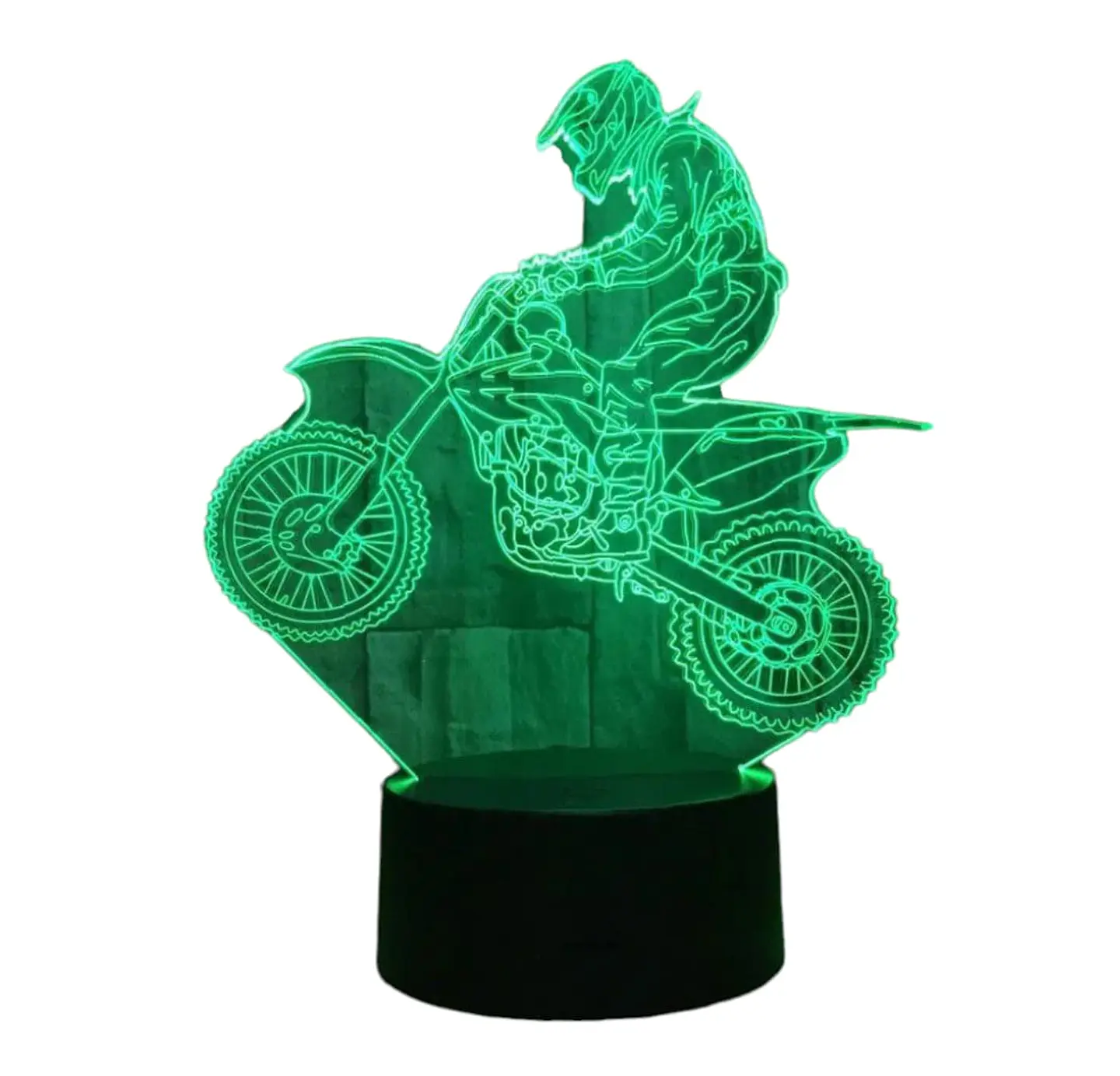 Lampara 3D Motocross de 7 colores 4