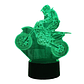 Lampara 3D Motocross de 7 colores - Miniatura 4