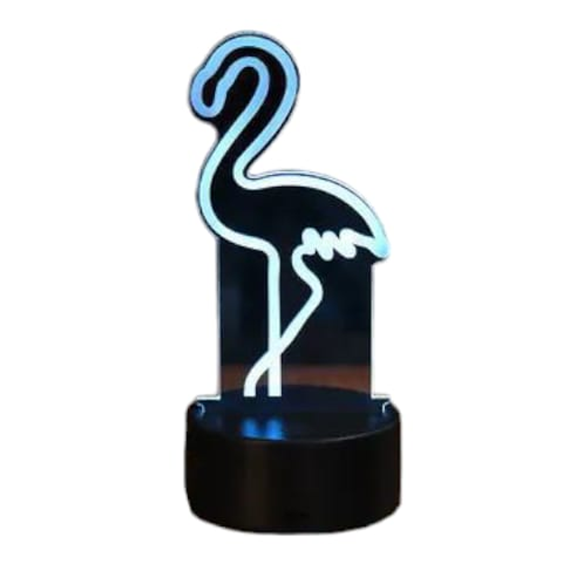 Lampara 3D Flamenco de 7 colores 2