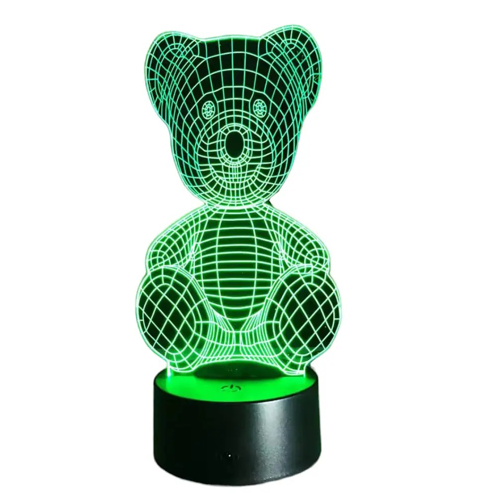 Lampara 3D Oso de peluche de 7 colores 4