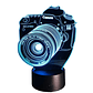 Lampara 3D Camara canon de 7 colores - Miniatura 1