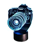 Lampara 3D Camara canon de 7 colores - Miniatura 1