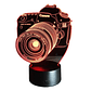 Lampara 3D Camara canon de 7 colores - Miniatura 3