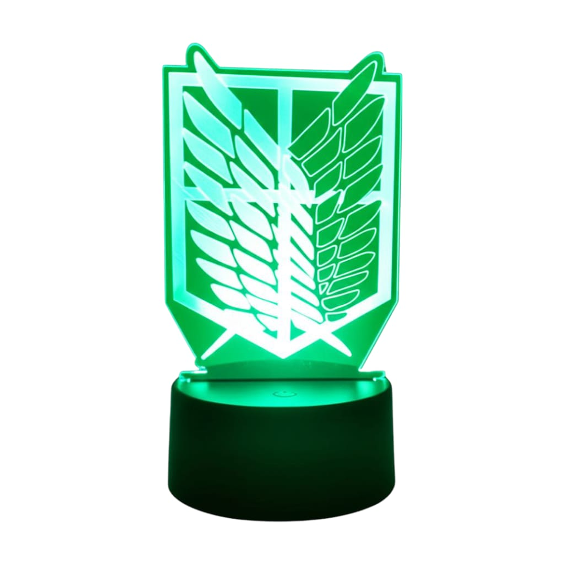 Lampara 3D Ataque de titanes de 7 colores 3
