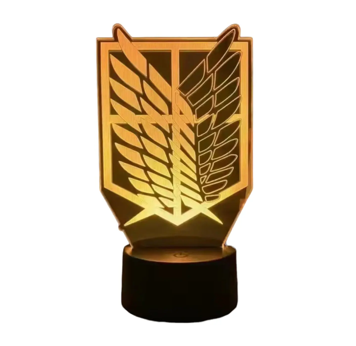 Lampara 3D Ataque de titanes de 7 colores 1