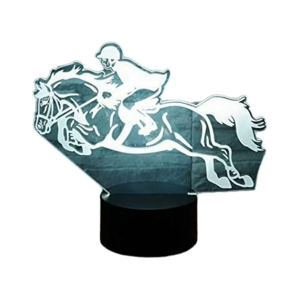 Lampara 3D Caballo Equitacion de 7 colores 2
