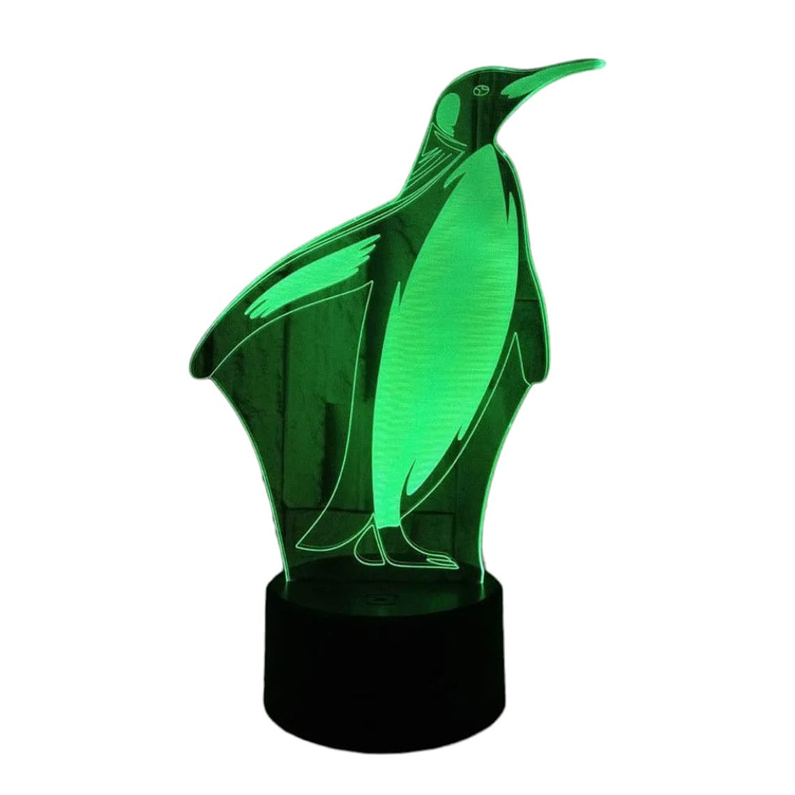 Lampara 3D Pinguino de 7 colores 1