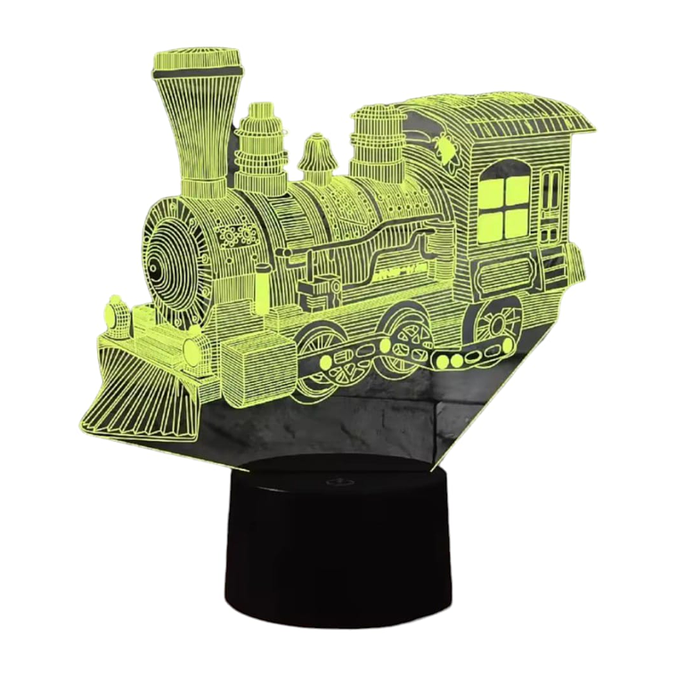 Lampara 3D Trencito de 7 colores 2