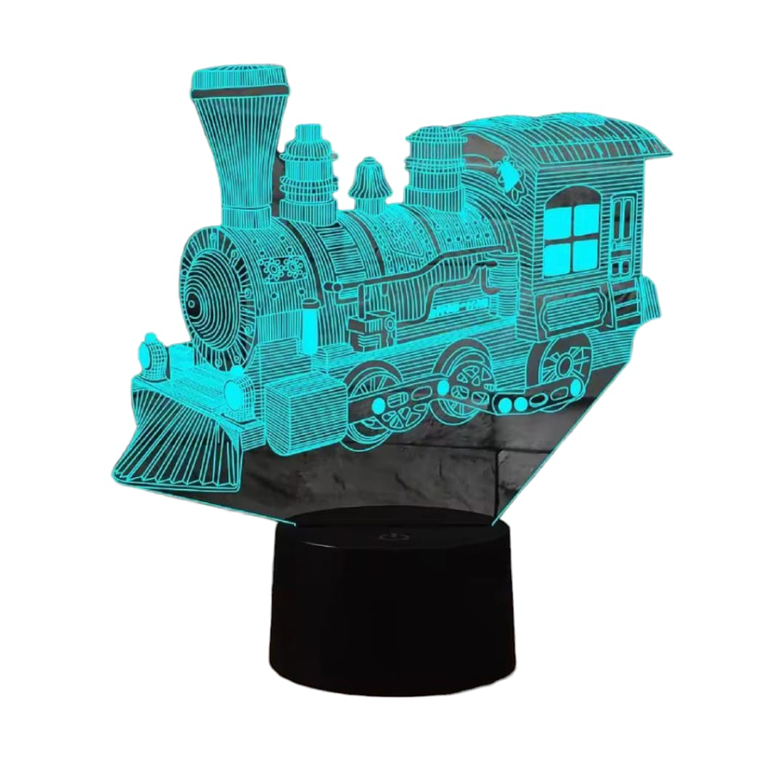 Lampara 3D Trencito de 7 colores 1