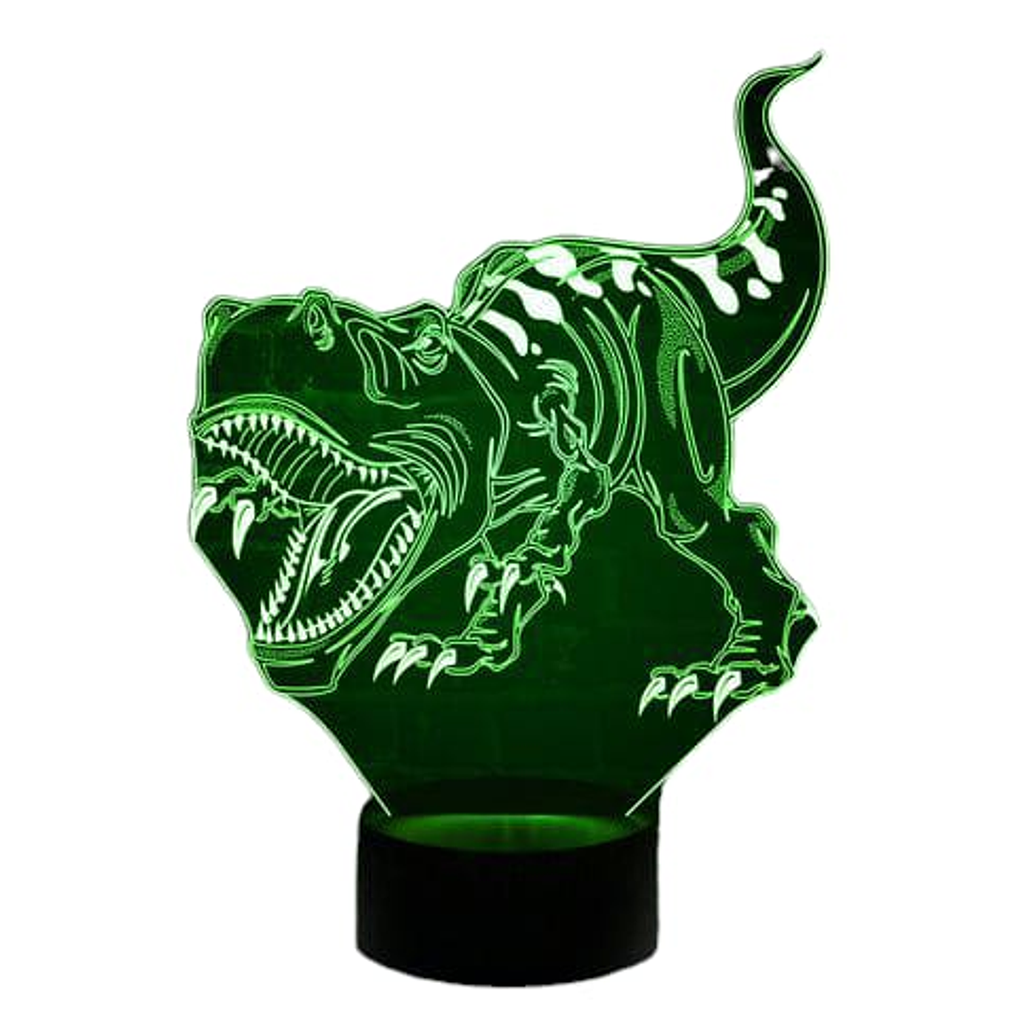 Lampara 3D Dinosaurio de 7 colores 2