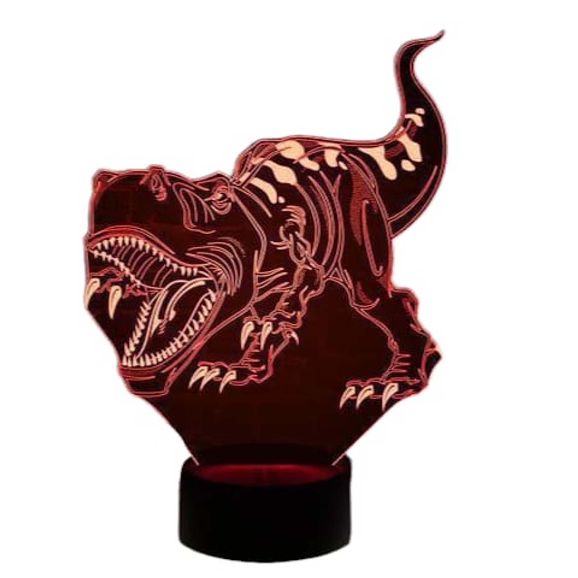 Lampara 3D Dinosaurio de 7 colores 3