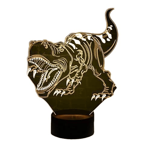 Lampara 3D Dinosaurio de 7 colores