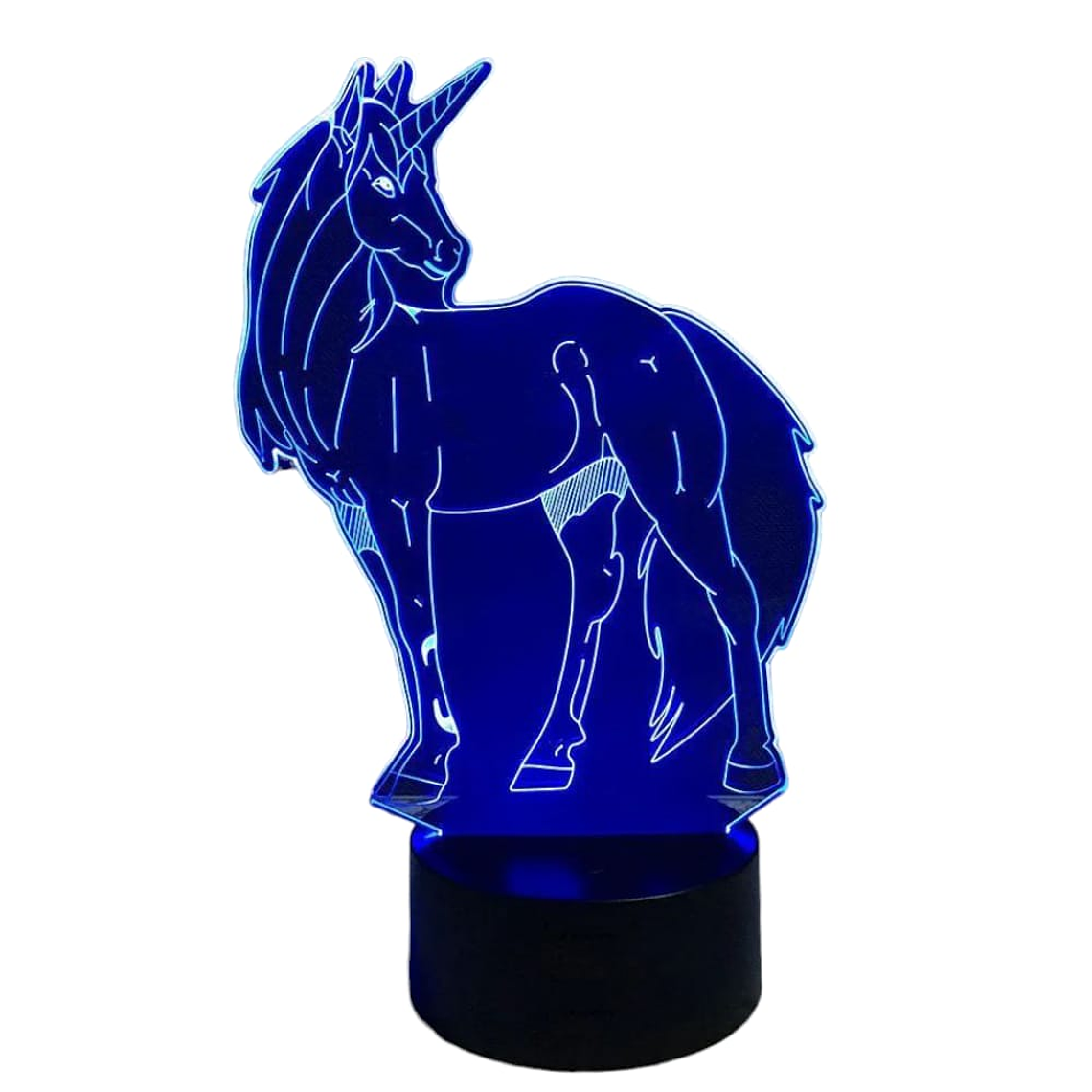 Lampara 3D Unicornio de 7 colores 5