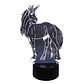 Lampara 3D Unicornio de 7 colores - Miniatura 3