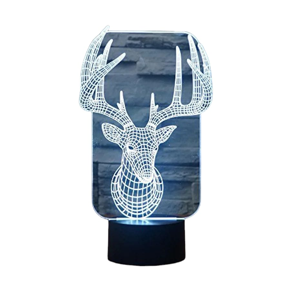 Lampara 3D Ciervo de 7 colores 3