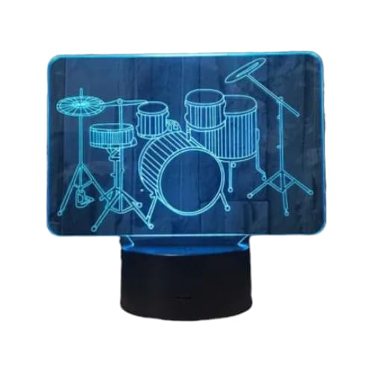 Lampara ilusión 3D Bateria de 7 colores 3