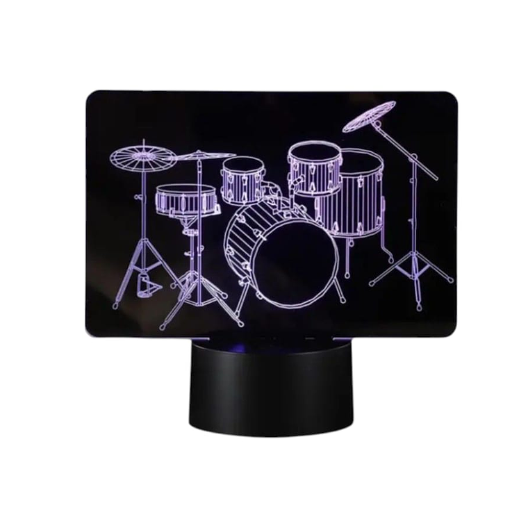 Lampara ilusión 3D Bateria de 7 colores 2