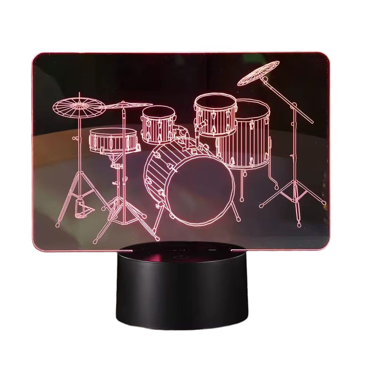 Lampara ilusión 3D Bateria de 7 colores 1