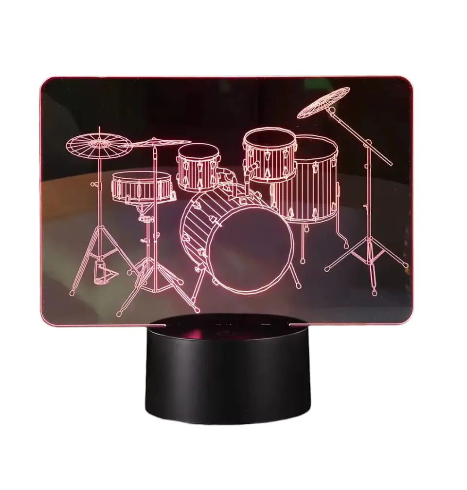 Lampara ilusión 3D Bateria de 7 colores 1