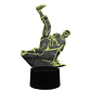 Lampara ilusión 3D Break Dance de 7 colores - Miniatura 3