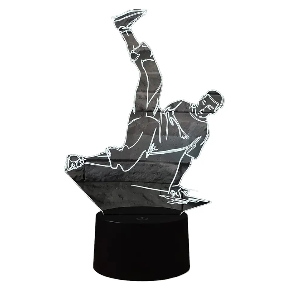 Lampara ilusión 3D Break Dance de 7 colores 1