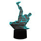 Lampara ilusión 3D Break Dance de 7 colores - Miniatura 2