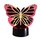 Lampara 3D Mariposa de 7 colores - Miniatura 4