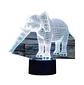 Lampara 3D Elefante de 7 colores - Miniatura 2